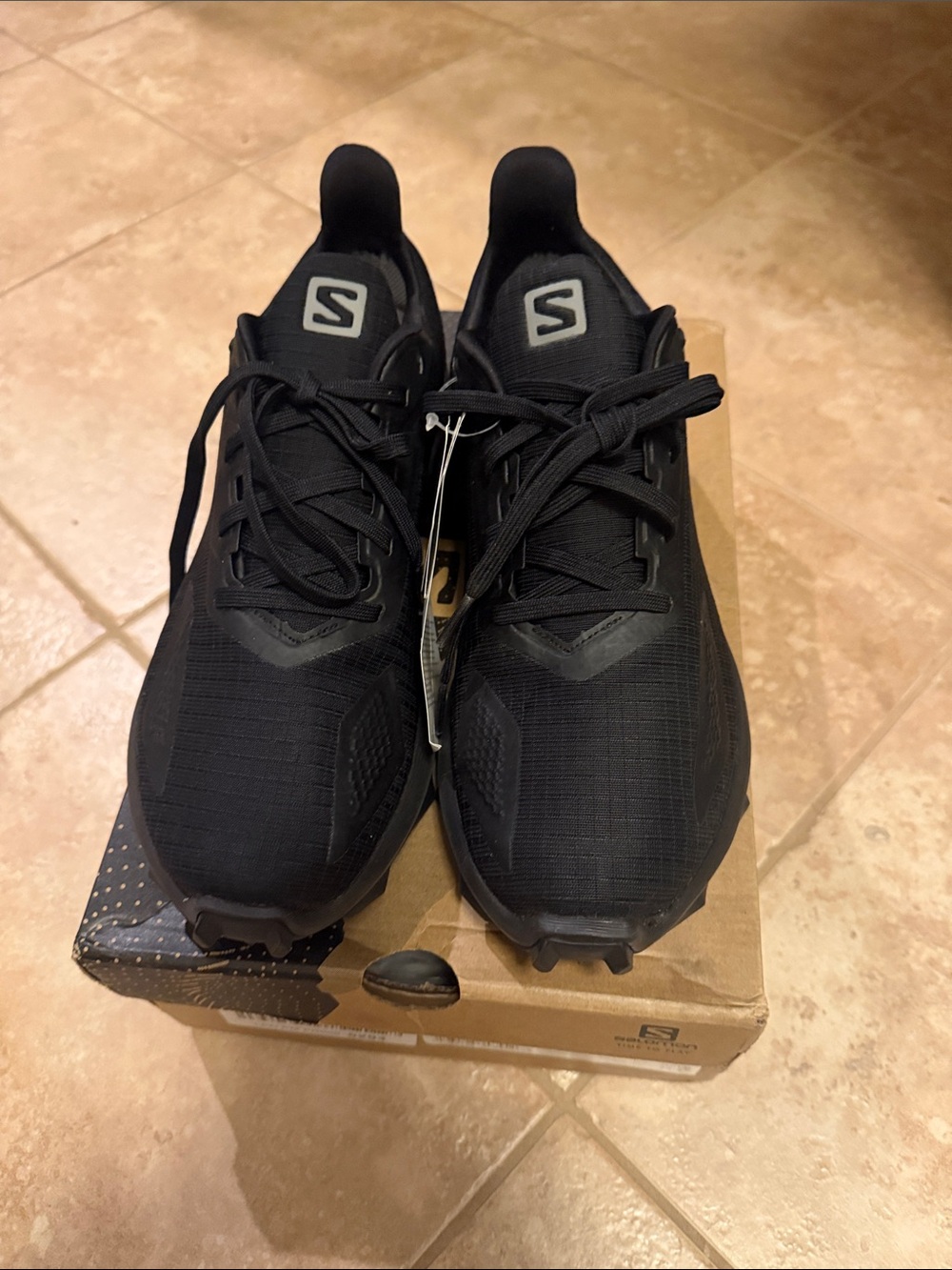 SALOMON women’s ALPHACROSS BLAST GTX  EnergyCell for Trail Running Sneakers - Picture 7 of 16